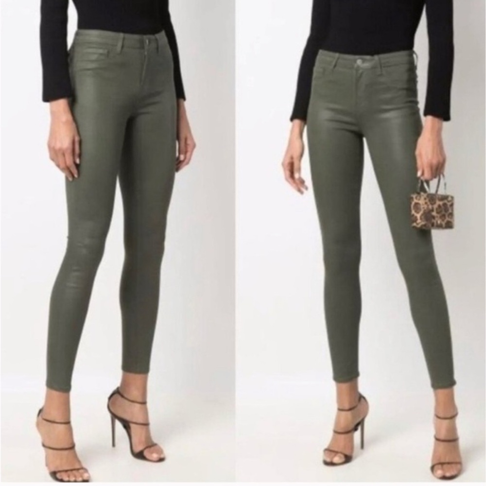 L'AGENCE Margot Coated Ivy Denim Size 25